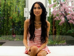 Kont, Grote lul, Pijpbeurt, Hondjeshouding, Natuurlijke tieten, Mager, Tiener, Tieten likken