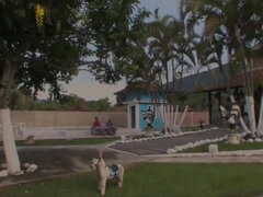 巨乳な, イく瞬間, グループ, ハードコア, 自然山雀, プール, 三人, オッパイの