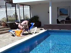 Amateur, Verga grande, Pareja, Francés, Piscina, Intercambio de parejas, Voyeur