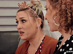 Sara Jay and Sally DAngelo, Mature Stepmothers, Host Explosive Black Lesbian Bachelorette Party