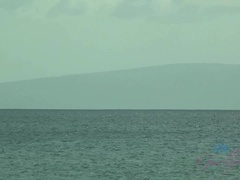 Leie, Strand, Braunhaarige, Nackt, Öffentlich, Dürr, Titten, Unter wasser