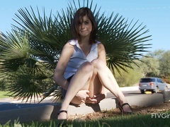 アナル, ダブル開発, オナニー, オーガズム, 公共, 女子高生, 一人, おもちゃ