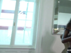 デカチン, デカパイ, 黒人, フェラチオ, 黒人, 女, 公共, オッパイの