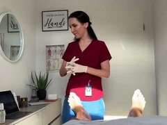 Eva Keks Makes Client Cum 2 Times in Hot Russian Nurse Massage Roleplay
