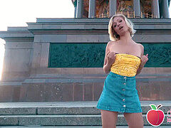 GERMAN teen Gabi Gold ravaged next to Berlin's top look! PUBLIC! Dates66