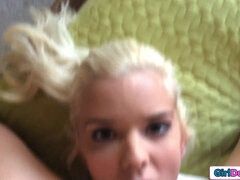 Blonde, Lesbian, Masturbation, Petite, Pussy, Shaved, Taboo, Tits