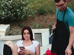 Leie, Arsch, Grosse titten, Geschnappt, Paar, Schwanz, Freundin, Mutti