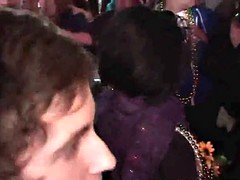 Random amateurs flashing in public during mardi gras