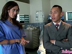 アジア人, お尻, セレブ, バック, Hd, ヒール, 看護婦, ユニフォーム