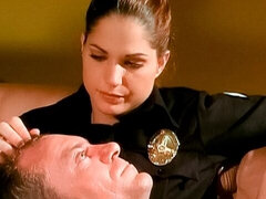 デカパイ, ブロンド, フェラチオ, 手コキする, 巨大, なめる, 淫乱熟女, 剃毛