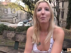 素人, アナル, ブロンド, 露出狂, フランス人, 旦那, 淫乱熟女, ヤリマン