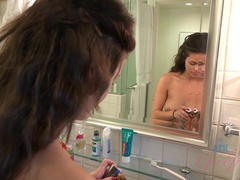 Tetas grandes, Negro, Morena, Novia, Pov, Coño, Ducha, Tetas