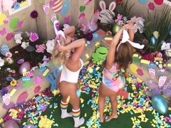 お尻, デカ尻, ブロンド, フェラチオ, 茶髪の, 旦那, オッパイの, 妻