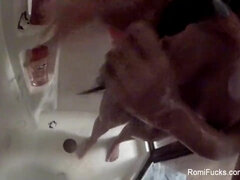 Derrière les coulisses, Gros seins, Brunette brune, Hd, Lesbienne, Mère que j'aimerais baiser, Maman, Douche