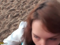 Horny sex lovers have fun in the fresh air