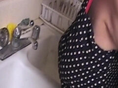 デカ尻, 茶髪の, 気狂い, お婆さん, 熟年, 裸, オマンコ, おもちゃ