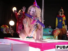 お尻, ブロンド, 巨乳な, 気狂い, 女, オナニー, 一人, おもちゃ