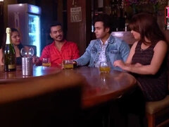 デカ尻, デカパイ, フェラチオ, 茶髪の, チン, ハードコア, インド人, 妻