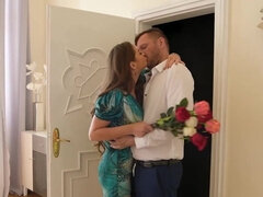 In den arsch, Blasen, Braunhaarige, Hardcore, Hd, Pornostars, Strümpfe, Spielzeuge