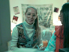 3d, 指いじり, キス, レズビアン, 淫乱熟女, オーガズム, ティーン, 三人