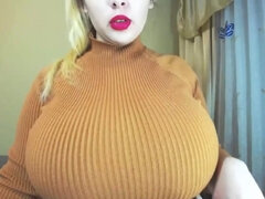 Mooie dikke vrouwen, Grote mammen, Blond, Rondborstig, Monster, Natuurlijke tieten, Alleen, Webcamera