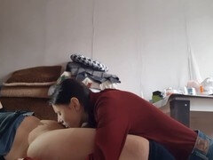 Nympho babe can't get enough of those juicy orgasms in a hot lesbian scene