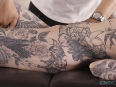 Tatted Redhead MILF Penny Archer Gets A BBC Massage