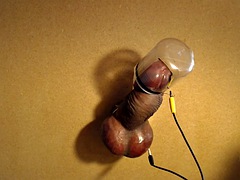 Subject L2s cock estim milking and cum collection