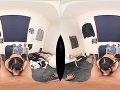 Japanese raunchy vixens VR stimulant sex video