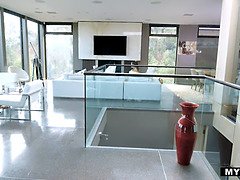 デカパイ, ラティーナ, レズビアン, なめる, オーガズム, オマンコ, ティーン, オッパイの