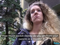 Leie, Blasen, Paar, Hundestellung, Handjob, Pov, Öffentlich, Schlucken