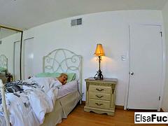 Elsa Jean Woken for Hardcore Creampie