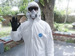 An excellent busty chick Layna Landry screwed in the missionary pose