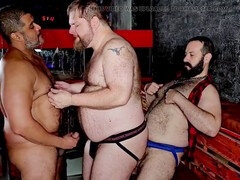 Kont, Grote lul, Dik, Homo, Harig, Masturbatie, Spier, Trio