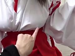 Blowjob Shrine Maiden: Blowjob, Asian  Cum Porn