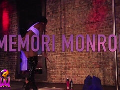 Trina's Birthday Party: Naughty ebony slut strips, masturbates, and gets wet in public
