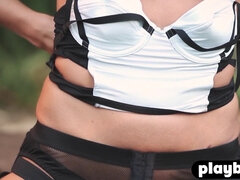 Culo, Morena, Hd, Lencería, Al aire libre, Sexo soft, Solo, Tetas