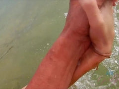 Strand, Bikini, Blasen, Nackt, Öffentlich, Muschi, Rasiert, Titten