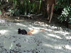 Femme dominatrice, Marrant, Nue  à poil, De plein air, Softcore