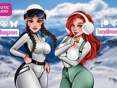 Бисексуалы, Женское доминирование, Пальцем, Лесбиянка, Массаж, Киски, Дразнящие, Втроем