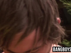 Emo twinks love their outdoors banging session after sucking