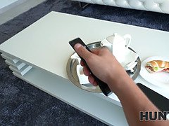 Blondine, Blasen, Gehörnter ehemann, Schwanz, Hd, Ablutschen, Uniform, Ehefrau