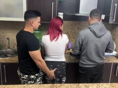 Enthousiasteling, Grote kont, Man die toekijkt, Hardcore, Huisgemaakt, Latijnse vrouw, Slet, Vrouw