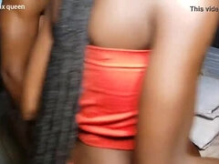 Skinny African Teen First Anal - Pain Turns to Pleasure as She Cums Hard on Big Black Cock