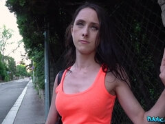Petite Czech Brunette Surrenders to Passion on Train Tracks