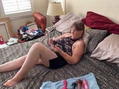 Carmen Angel's divine masturbation double penetration session