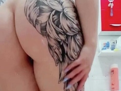 Amateur, Plantureuse, Rondelette, Masturbation, Douche, Solo, Adolescente