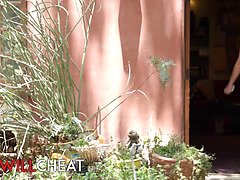 18, デカ尻, 茶髪の, バック, 旦那, 自然山雀, ラフ, オッパイの