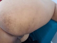 Step-Mom Victor Palmas Fucks Her Amateur BBW Latina Son in Part 2. Cum-Filled Ass