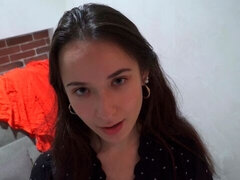 Arsch, Blasen, Braunhaarige, Hundestellung, Handjob, Rasiert, Entkleiden, Titten